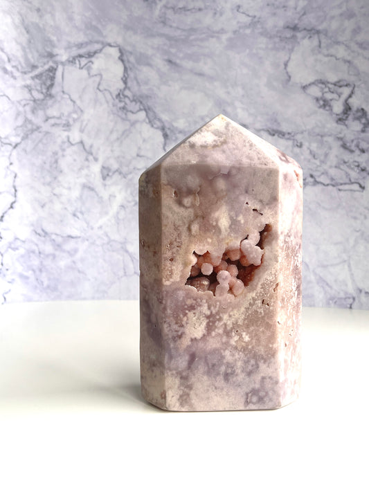 Huge Pink Amethyst tower